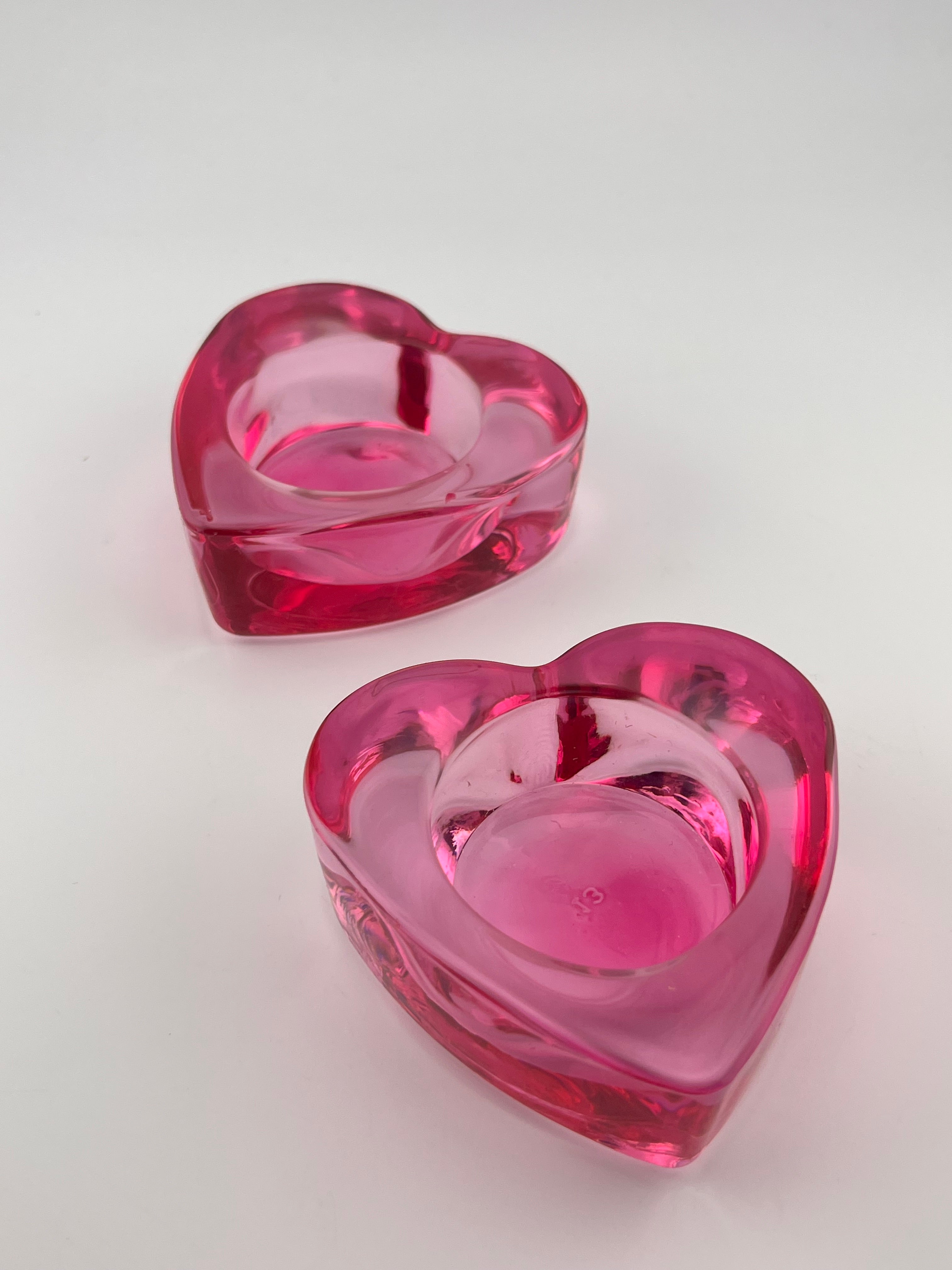 Pink Heart Dappen Dish