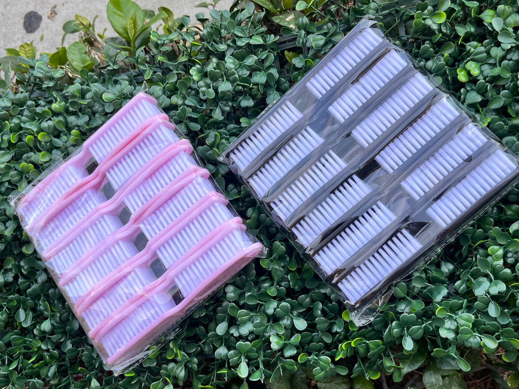 Plastic brushes clean up