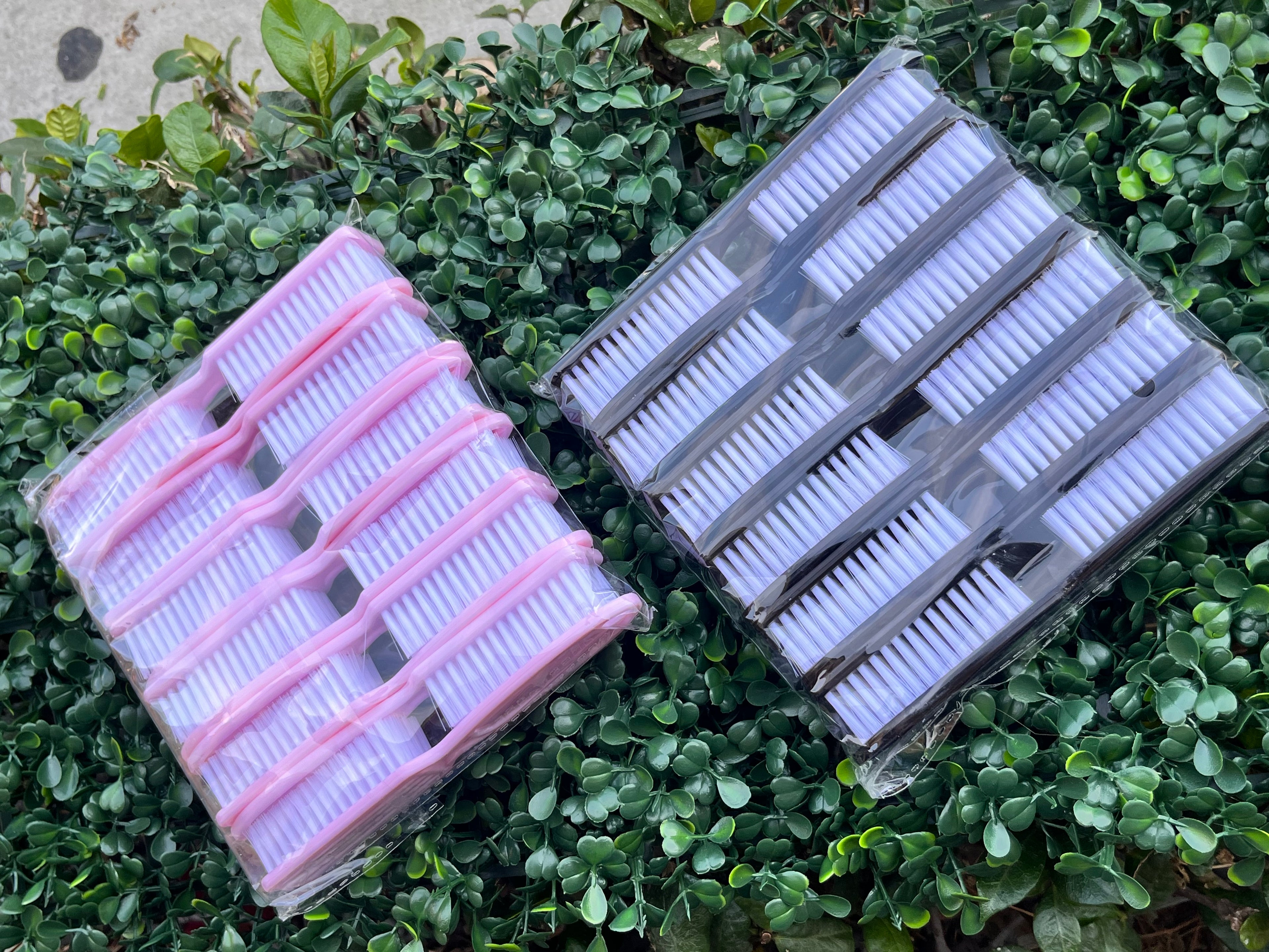 Plastic brushes clean up