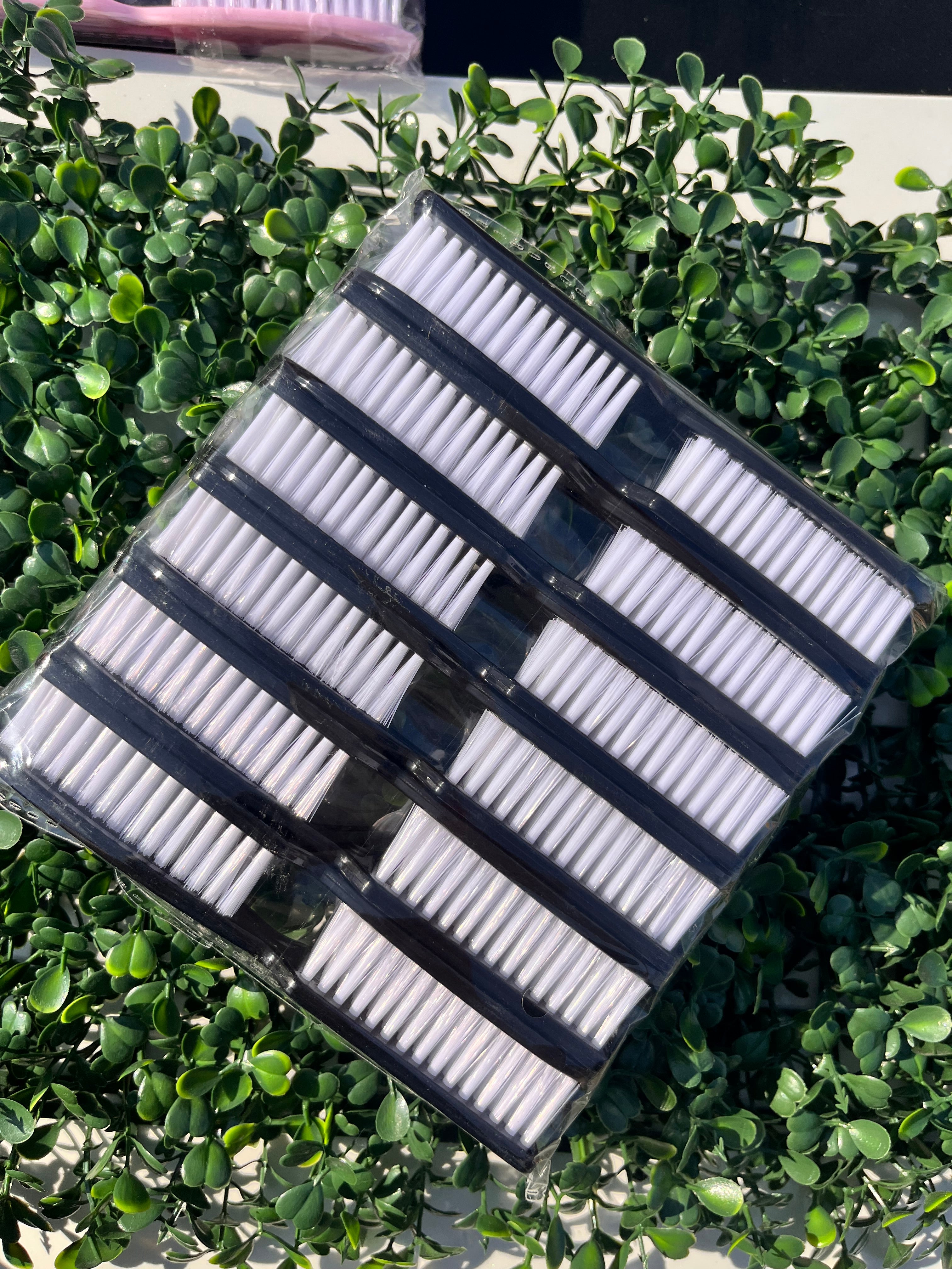 Plastic brushes clean up