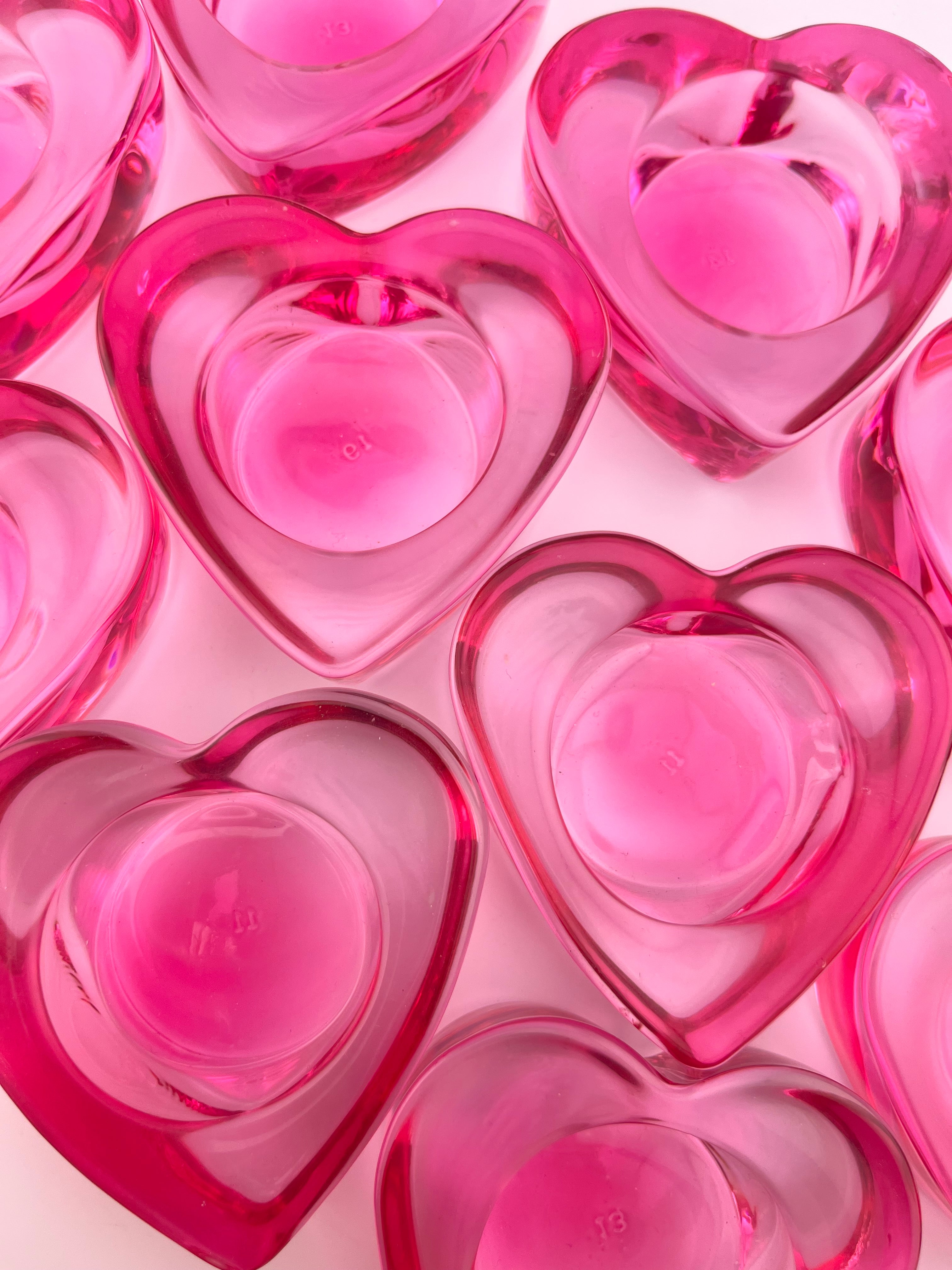 Pink Heart Dappen Dish