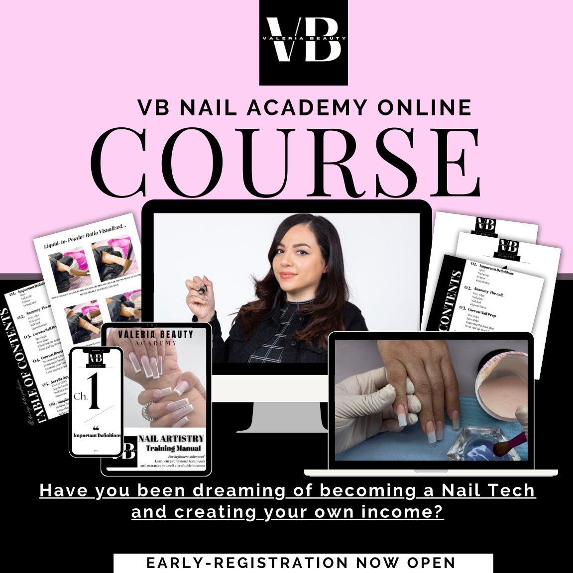 VB Nail Academy Online Course EARLY BIRD REGISTRATION