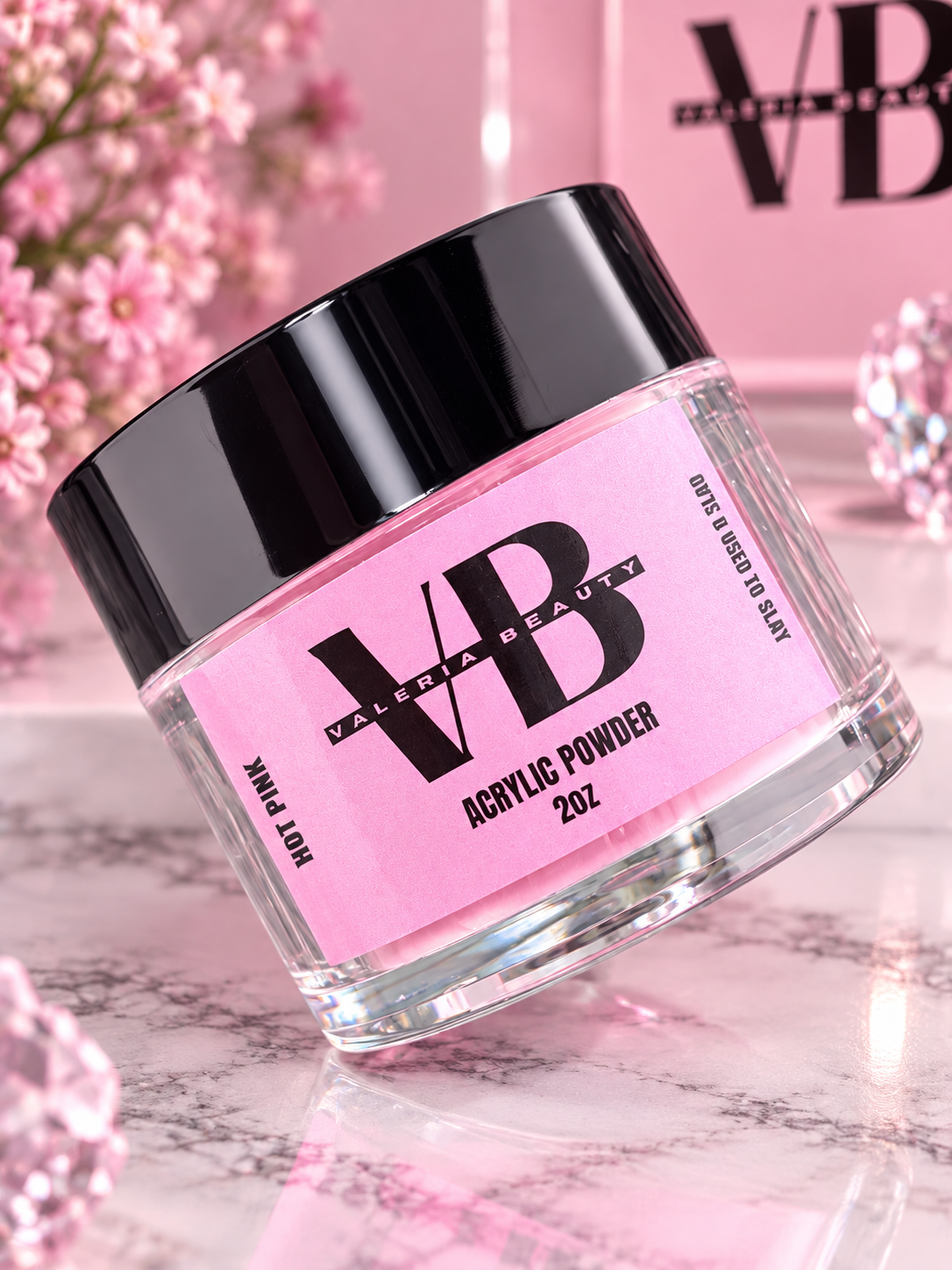 VB Acrylic Powder -HOT PINK