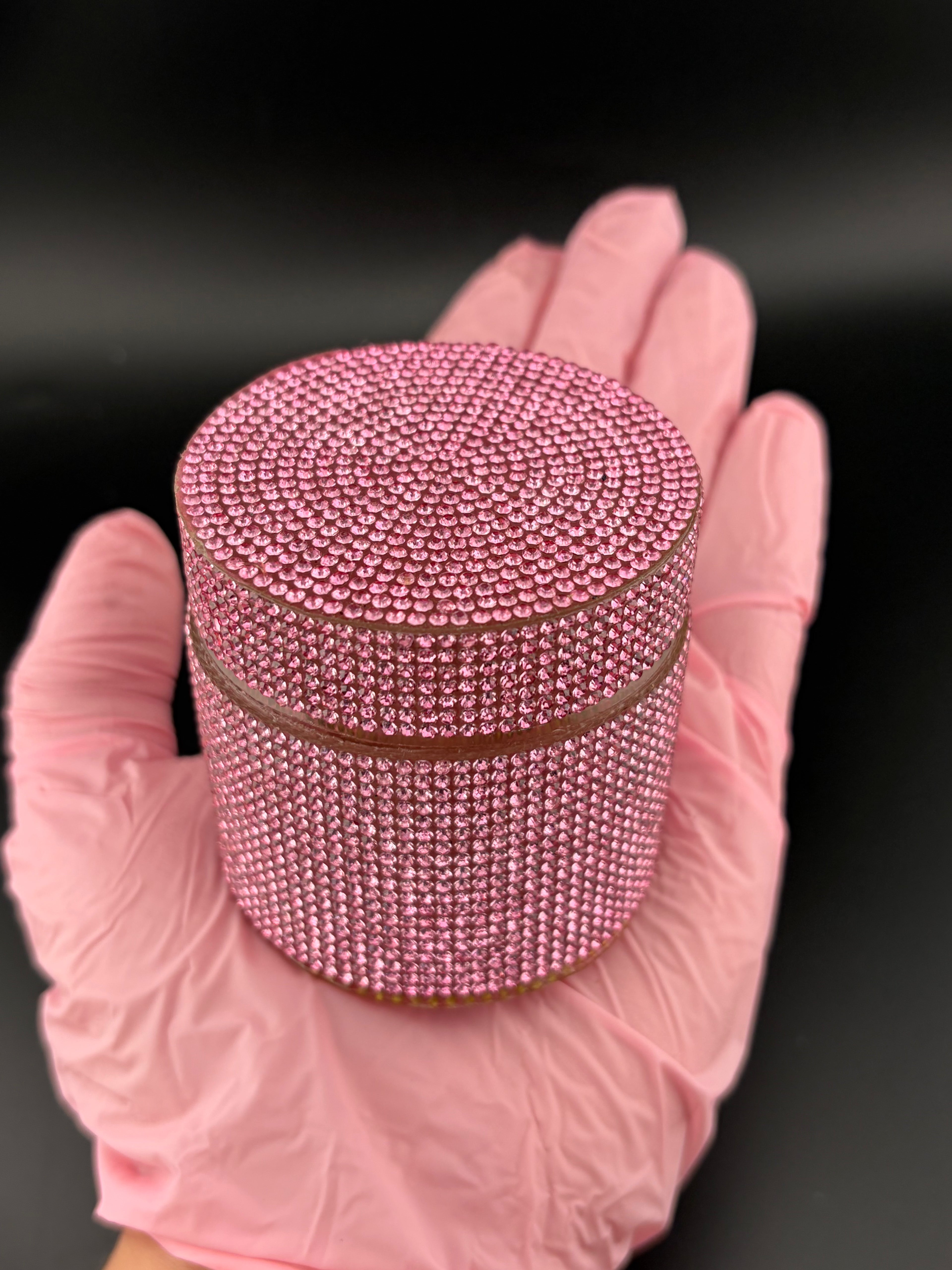 Pink Rhinestone Dappen Dish