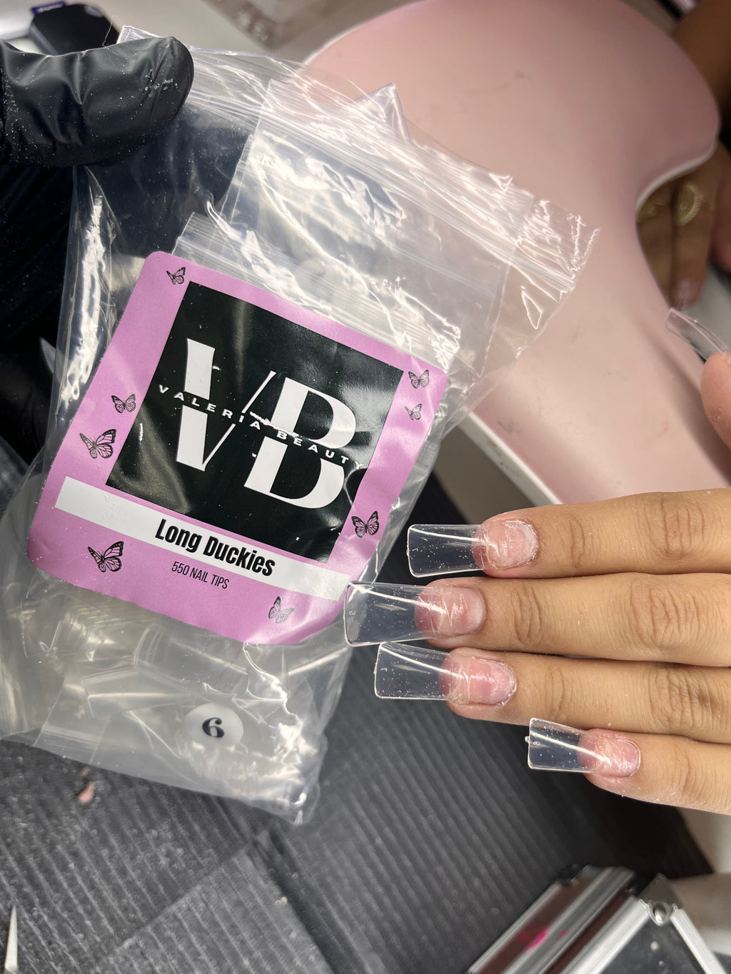 Long Duckies Nail Tips- ValeriaBeauty