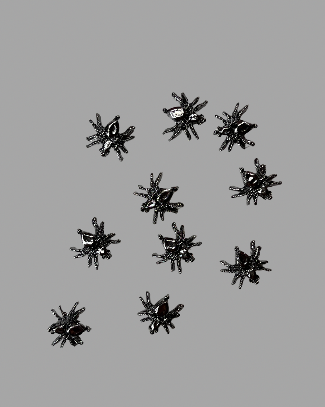 Grey Small Spider Charms